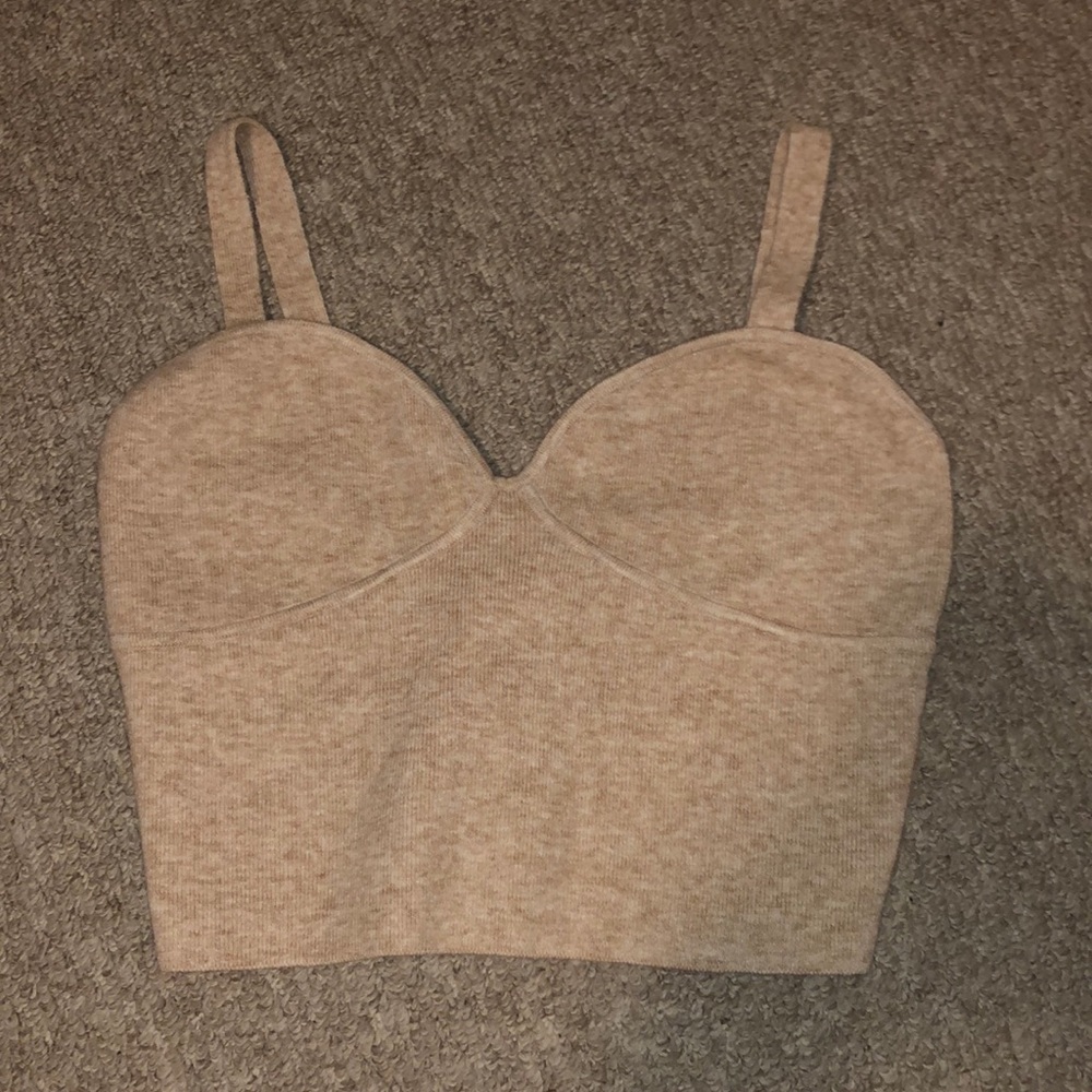 Wilfred Beige Crop Top